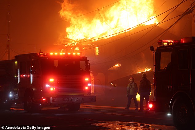 Authorities warned anyone near the fires to flee as quickly as possible