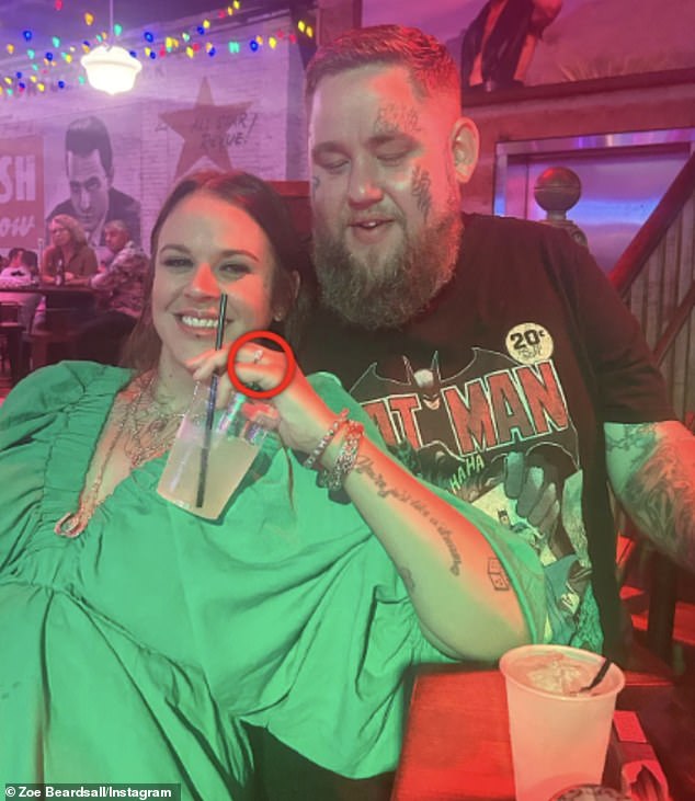 Zoe proudly wore her Rag'n'Bone Man engagement ring in photos shared to her Instagram profile