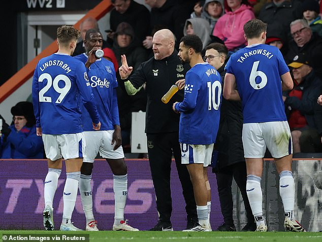 Dyche was sacked by Everton with the club sitting just one point above the relegation zone