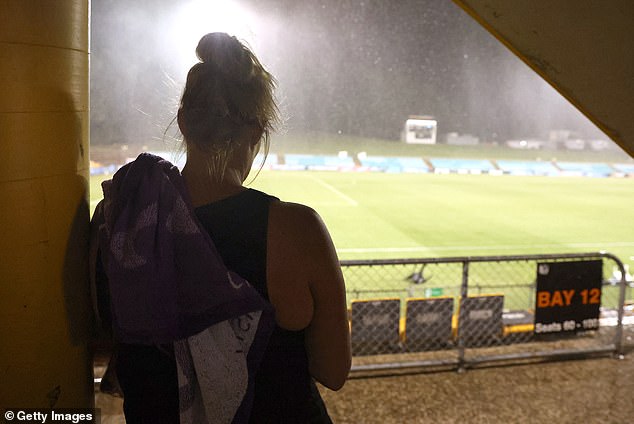 Thunderstorms stopped the round nine A-League Women's match between Sydney FC and Canberra United at Leichhardt Oval after a blackout hit the pitch