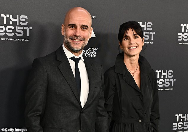 Man City boss Pep Guardiola is believed to have split from his wife of 30 years Cristina Serra (pictured in 2023)