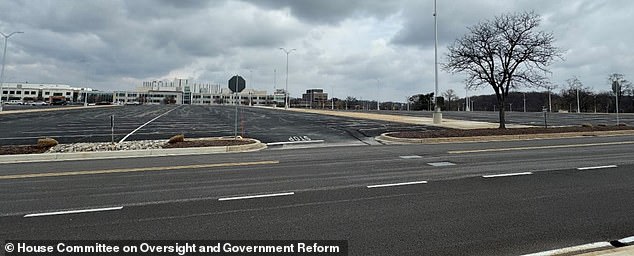 The Social Security Administration headquarters will have a nearly empty parking lot at 11 a.m. on Wednesday, December 6, 2023. According to the Government Accountability Office, 17 of the federal agency's 24 buildings in D.C. were operating at 25 percent capacity or less as of March.