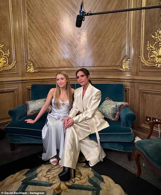 Victoria's new documentary takes a deep dive into her fashion brand and follows her journey as she prepares for this year's Paris Fashion Week; pictured with daughter Harper