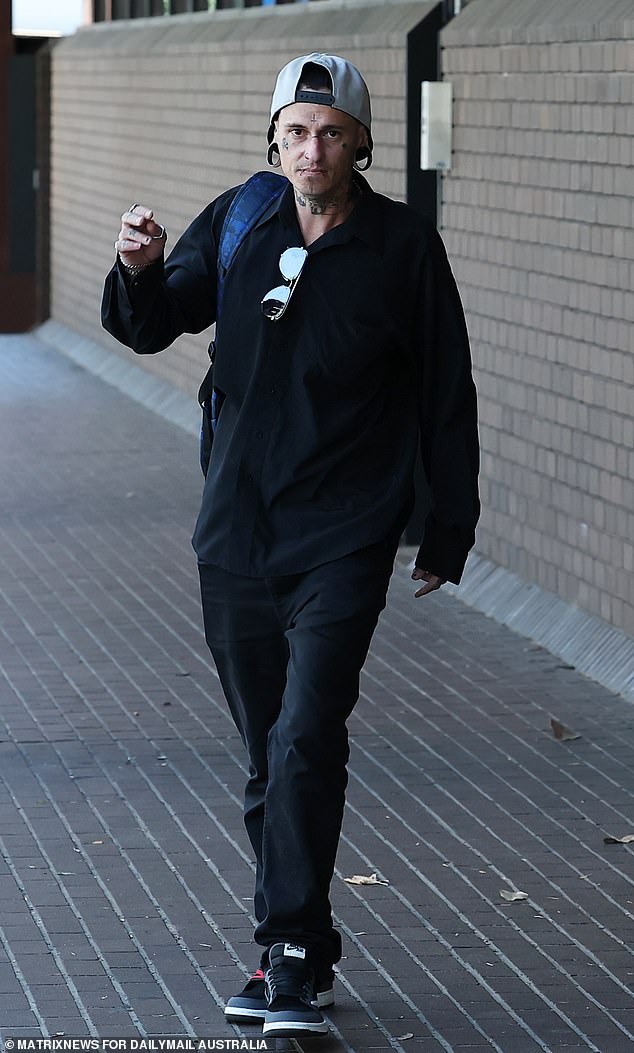 The 34-year-old pleaded guilty to using an unauthorized firearm when he stood before Parramatta Local Court on Wednesday to explain his actions to a magistrate.