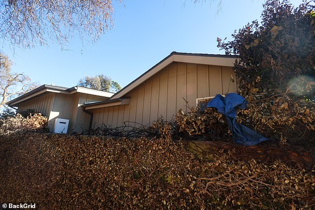 The 78-year-old actress's 2,806-square-foot home in Pacific Palisades is still standing — as seen in images from Tuesday, January 14