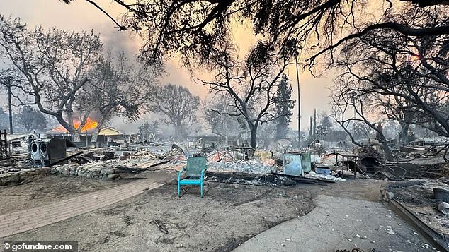 The cottage McAlpine rents in Altadena was destroyed in the fire