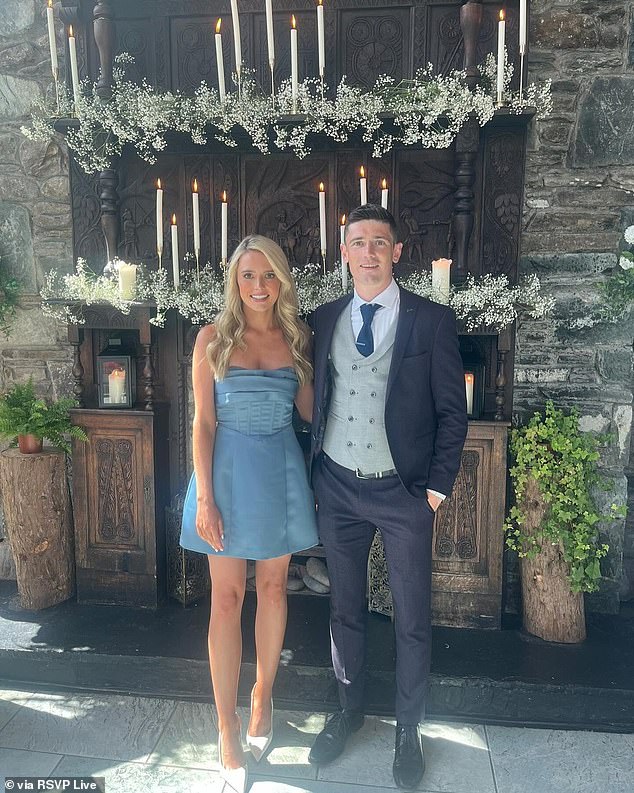 Roisin was the fiancée of acclaimed Mayo County Gaelic footballer Conor Loftus (pictured together last year)