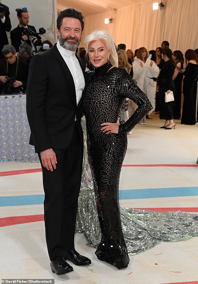 Jackman and Furness are yet to file for divorce as their decision to reject a prenup proves to be a bone of contention, DailyMail.com can confirm (pictured in 2023)