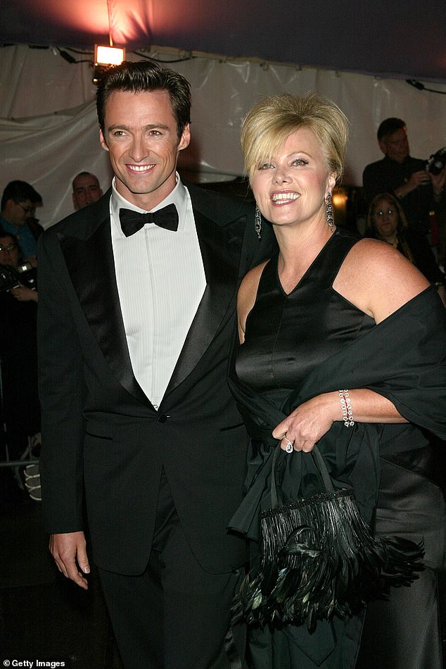 Jackman and Furness were married for almost thirty years and share two children (photo 2004).