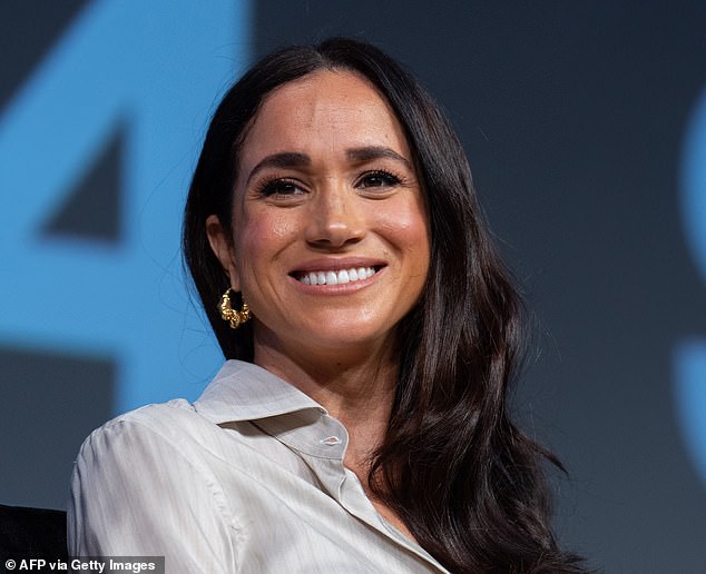 The video featuring Markle was a compilation of short clips from their donation center, in which they invited students and teens displaced by the fires to shop and work with stylists for free.