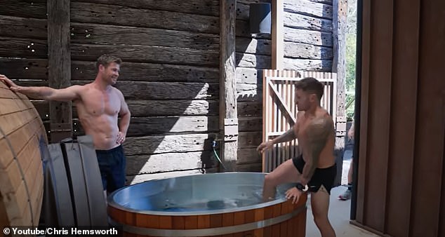 Hemsworth took to his YouTube channel last November to give fans a glimpse of his chic new workout space