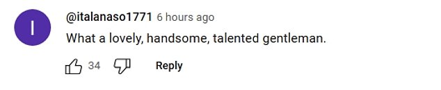 Another commented: 'He's so sweet. Intelligent, mature, quiet, articulate, friendly, modest and handsome. He seems like a nice person. He's a great actor - phenomenal in The Brutalist!! I love that it's getting rave reviews!'