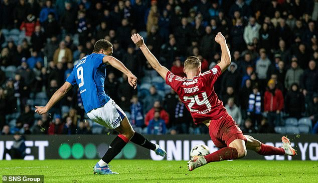 Fellow substitute Cyriel Dessers scored the third goal for Rangers