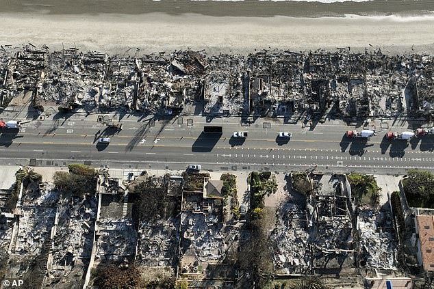 Destruction from the Palisades fire to beachfront homes Wednesday, January 15