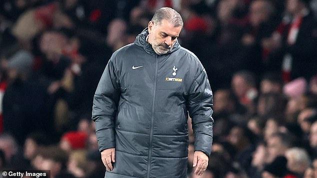 It was another disappointing evening for Ange Postecoglou as his side left the Emirates empty-handed