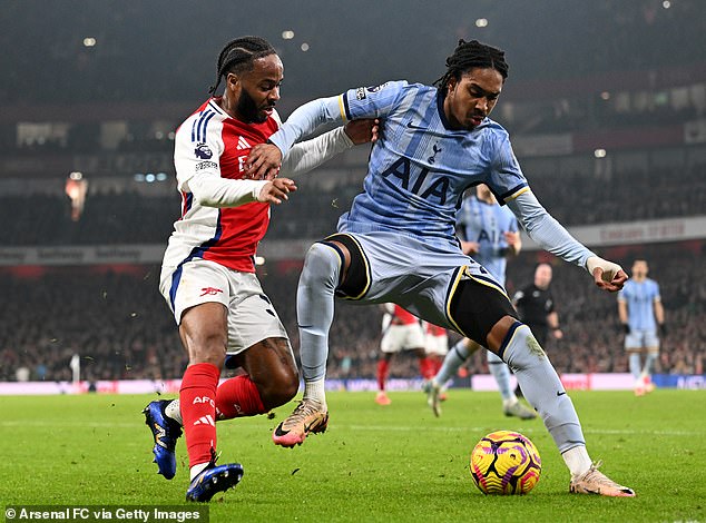 Djed Spence was Tottenham's standout defender and he kept Raheem Sterling quiet