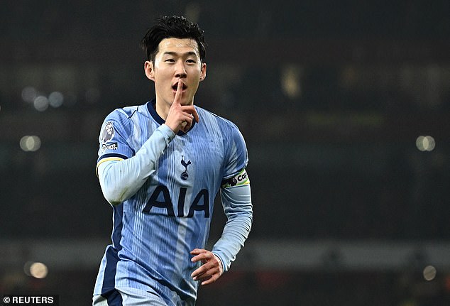 Son Heung-min put Spurs ahead, but they were unable to maintain their lead