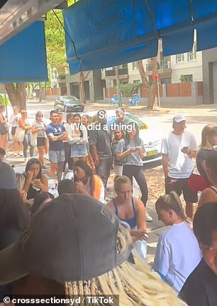 Every day at lunchtime there are huge queues outside Cross Section in Darlinghurst, with customers waiting to get their hands on the sold out chicken Caesar wrap