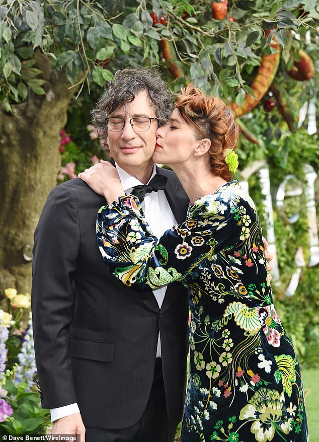 Neil Gaiman and Amanda Palme, pictured at the world premiere of his Amazon series Good Omens in London in May 2019, announced their split in November 2022