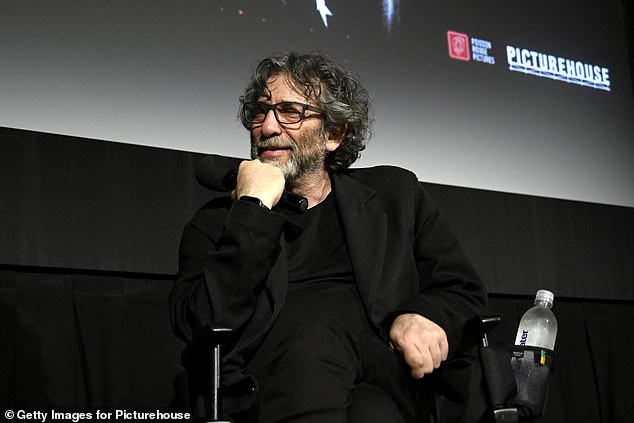 Neil Gaiman, 64, is the author of books including The Sandman, American Gods and the children's book Coraline, and co-wrote Good Omens with author Terry Pratchett