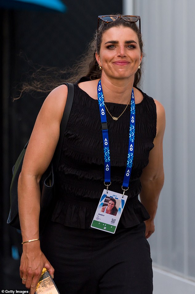 The Aussie Olympic champion (pictured at this week's Australian Open) works the Grand Slam as a color commentator for Nine