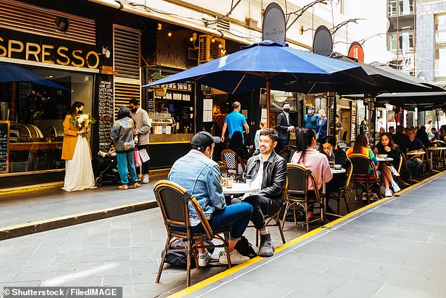 Melburnians are known for boasting that their coffee shops (pictured) have an edge over what's on offer in Harbor City