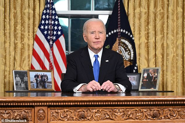 Obama's post came after Biden gave his farewell address from the Oval Office