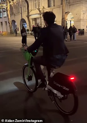 Chalamet also accidentally landed his photographer in hot water on Tuesday night after arriving at his latest film premiere on a Lime bike.