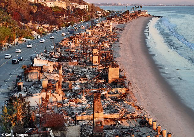 Malibu's coast was scorched during the Palisades fire