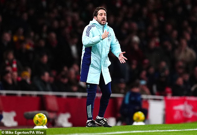 Neville has urged Jover - who shouted instructions from the touchline during Arsenal's FA Cup tie with Manchester United - to 'stand back'