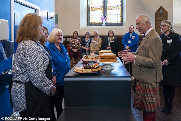 He met the staff in the cafe area and took time to walk around and chat to the people from the charity