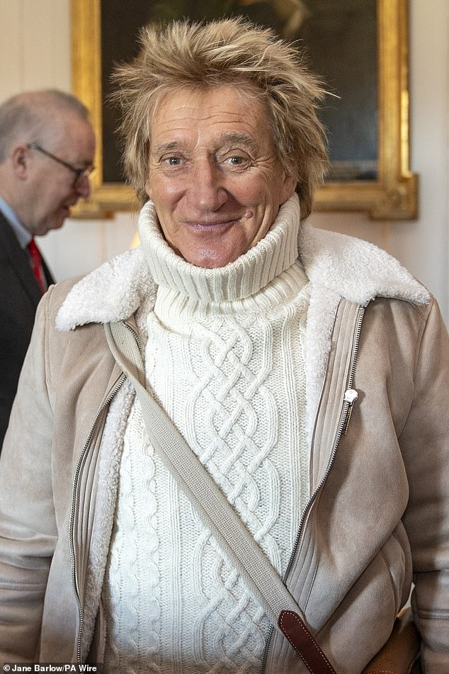 Musician Sir Rod Stewart (pictured Wednesday) has joined the King's Foundation as one of its celebrity ambassadors along with his wife Penny Stewart