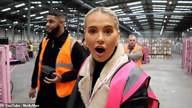 After her comments went viral, footage also emerged of the star being left shocked after being asked to work a 12-hour shift at the PLT warehouse.