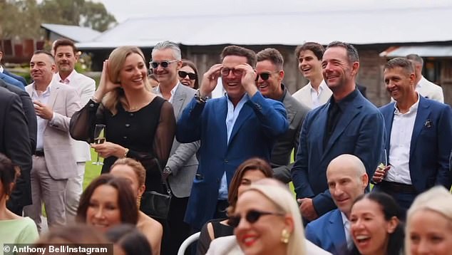 The lavish ceremony, held at Yandina Station on the Sunshine Coast, featured a star-studded guest list, with Australian sporting and showbiz royalty among the stars.