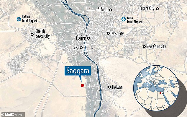 Located 30 km south of Cairo, the vast funerary complex of Saqqara – with the Step Pyramid of Djoser and flat-roofed tombs – served the ancient Egyptian capital of Memphis.