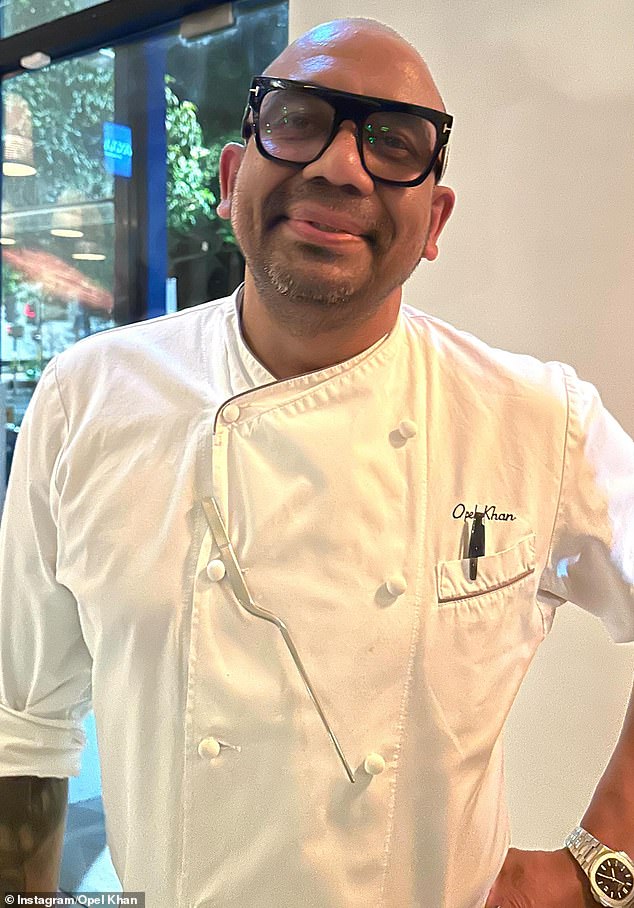 Chef, author and television personality Opel Khan (pictured) closed his restaurants, claiming rising food costs made it impossible to run the businesses profitably