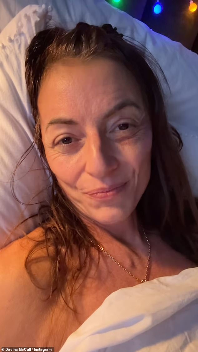 The TV presenter, 57, was recently forced to undergo surgery after doctors discovered a benign tumor in her brain that affects three in a million people [pictured in November after surgery]