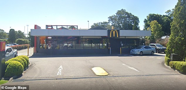 McDonald's Australia said it was 'disappointed' by the images and is working with management to improve cleanliness standards at the Broadmeadows site (pictured)