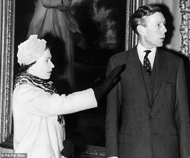 Anthony Blunt, former surveyor of the Queen's photographs, photographed at the Courtauld Institute in 1970 with Queen Elizabeth II