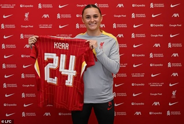 Chelsea supporters were quick to see the funny side of the situation when the Reds secured the services of Sam Kerr - who happens to be a Scottish midfielder of the same name (pictured)