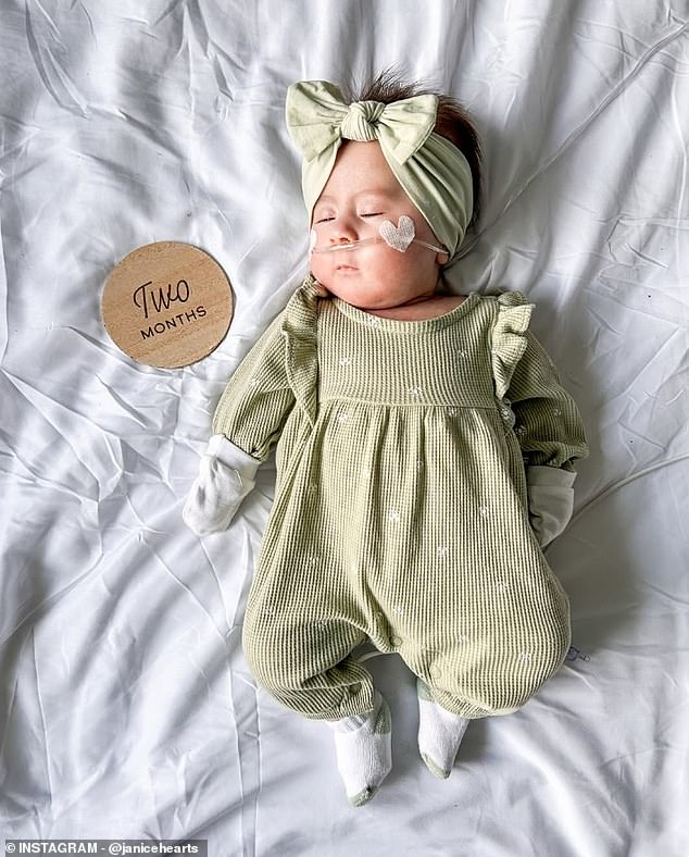 Aliana, pictured here, was born with the rare genetic condition Prader-Willi syndrome. She spent almost two months in the NICU, her mother said