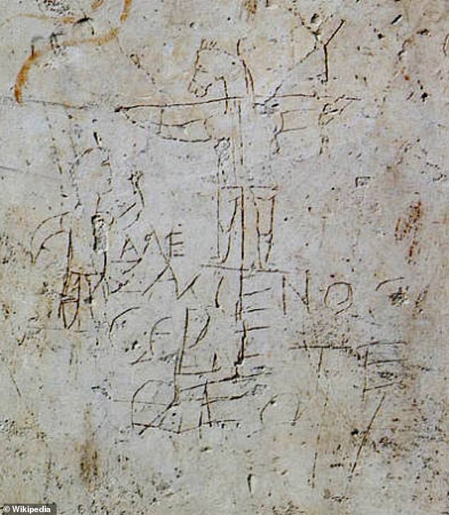 A Biblical scholar highlighted a drawing from ancient Rome called the Alexamos Graffito, which he said is 