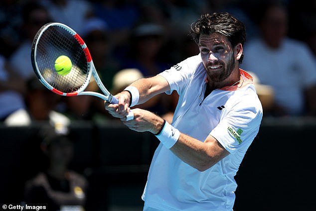 However, the news isn't so good for Cam Norrie (pictured at the ASB Classic in New Zealand this week)