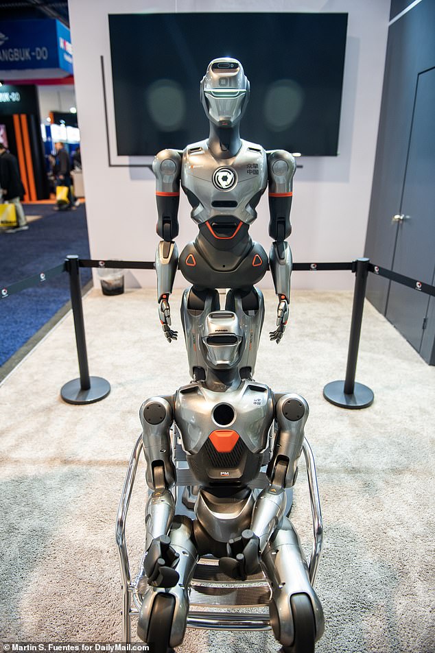 The company has also developed the human-looking PM01 (front) and SE01 (rear). They can lift 20 pounds and cost about a third of the price of a car, at $13,700