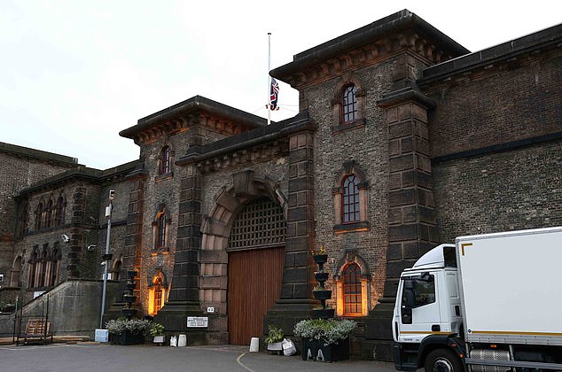 The X-rated clip was taken at Wandsworth Prison (pictured), after which the inmate was transferred to another prison