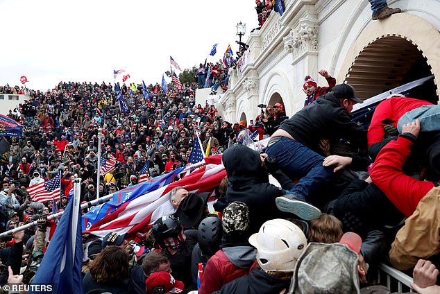 Pro-Trump protesters storm the Capitol on January 6, 2021