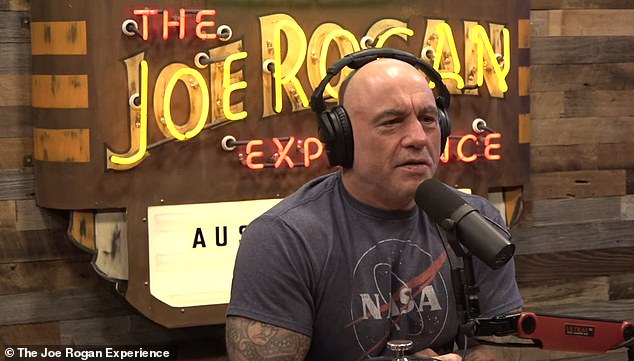 Veteran podcaster Rogan agreed with Gibson, claiming: 'This stuff works, which is strange because it doesn't make a profit'