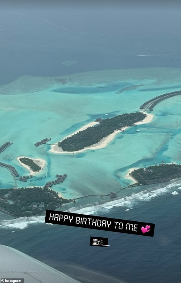 Censori shares photos from her 30th birthday on the island in the Maldives