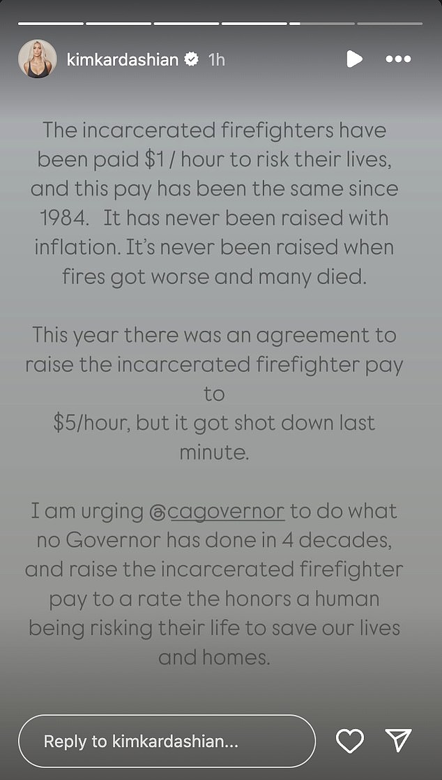 Trejo objects to Kim's alleged politicization of the LA fires by pointing out the low wages of incarcerated firefighters fighting the blazes