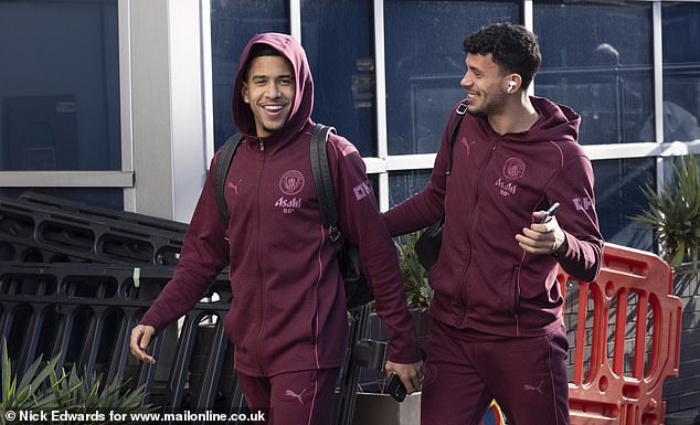 City's players were spotted in West London ahead of their Premier League match